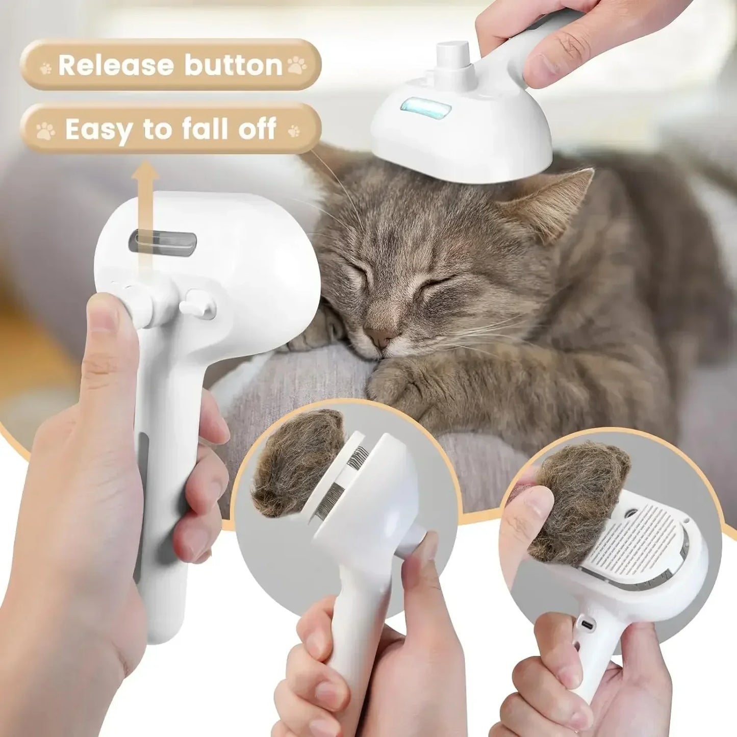 Pawsy™ 3-in-1 Steaming Brush